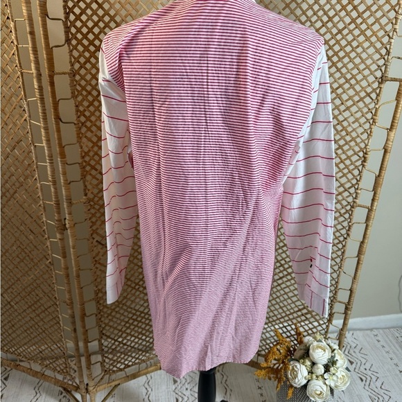US POLO Red and White Stripes Button Down Shirt / Tunic - Picture 7 of 11